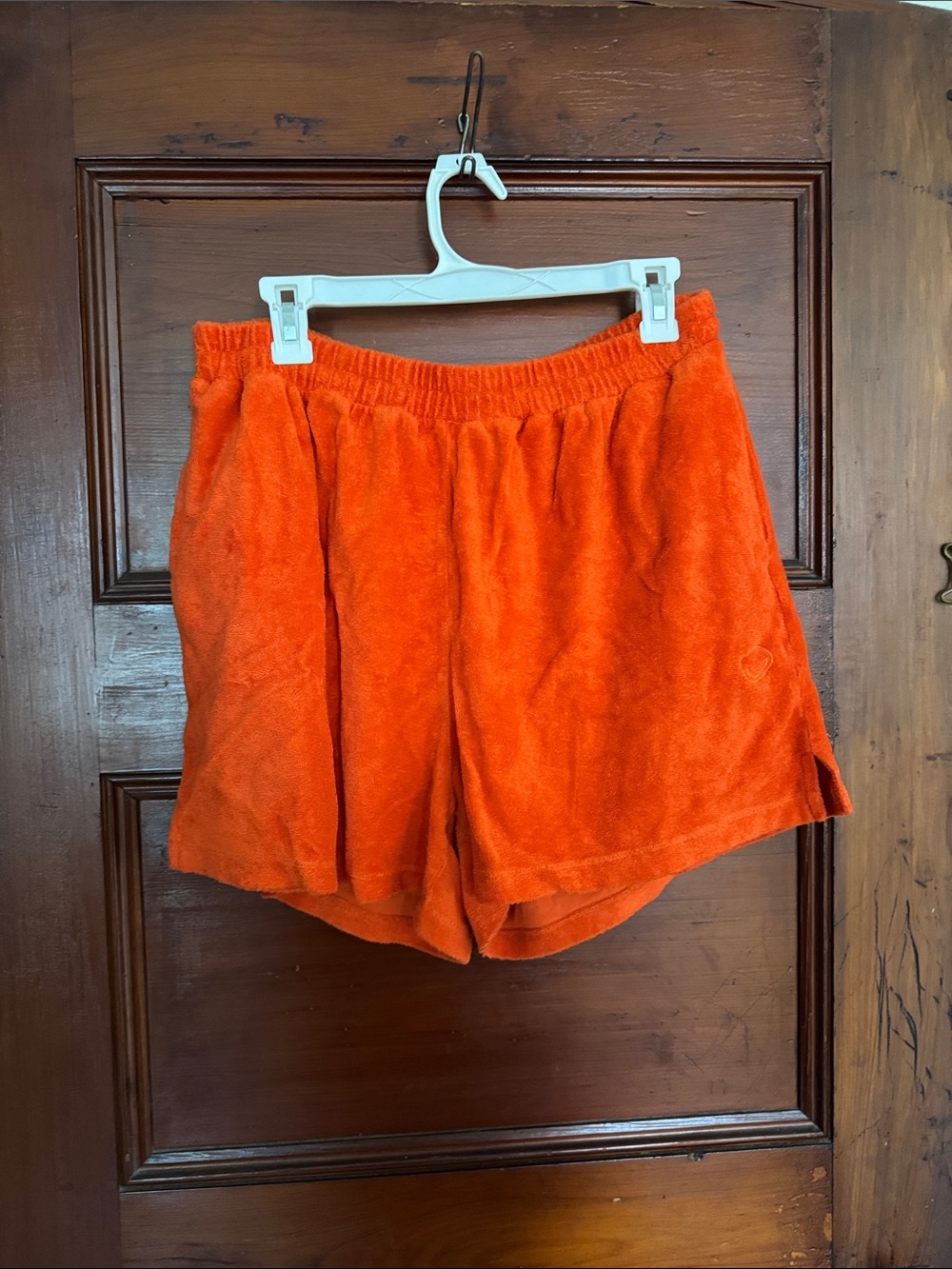 Women’s Athletic Terry Shorts in Bright Orange